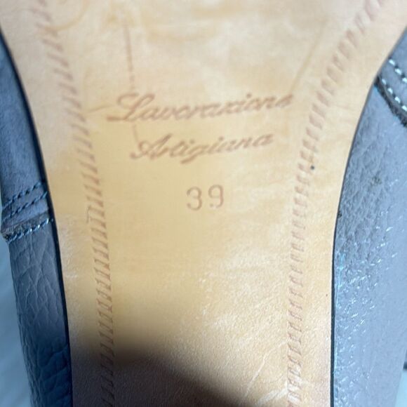 Dune London Taupe Pebbled Booties Sz 39/US 9 - Picture 5 of 6